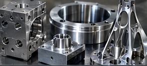 Illustrative close-up of precision turning